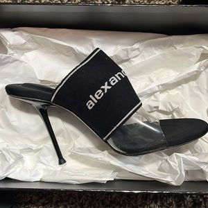 Black & clear Alexander Wang heels